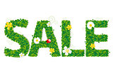 Sale Text With Flowers