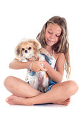 child and chihuahua