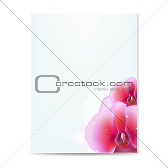 Card With Pink Orcids