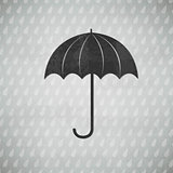 Vintage Black Umbrella