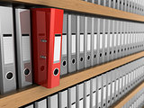 choose red binder folder