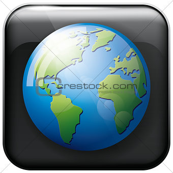 Icon Earth Globe