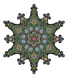 Middle eastern floral pattern motif
