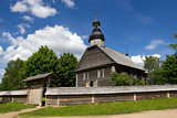 Old wooden church near Minsk, Belarus.