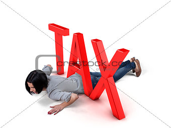 Girl under tax