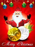 Christmas background With Santa