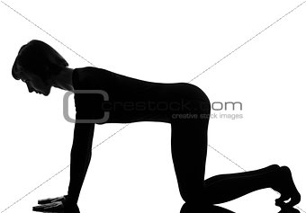 woman adho mukha svanasana Dog Position