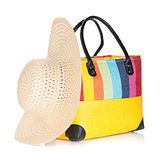 Beach bag and hat