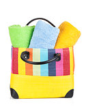 Beach bag with towels