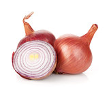 Fresh ripe red onion