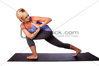 Yoga exercise stretching