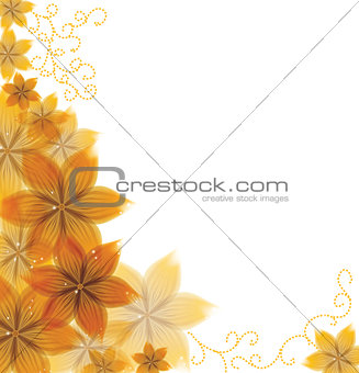 vector beautiful flower background art