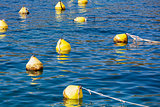 Yellow anchor buoy