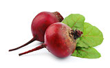red beets with leafs