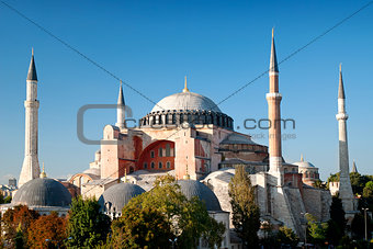 hagia sophia mosque landmark in instanbul turkey