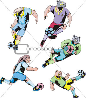 Sport mascots - soccer