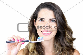 She's all about dental hygiene