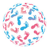 Baby-world footprint