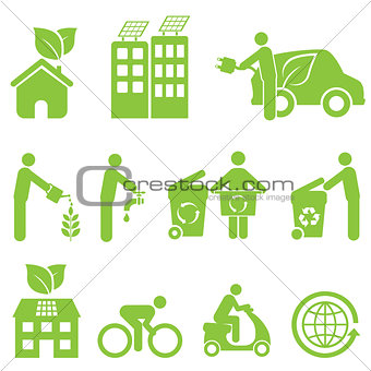 Ecology and Environment Icon Set