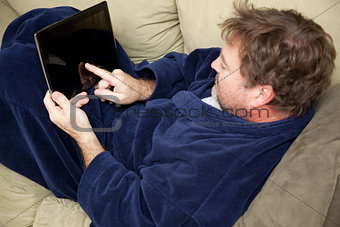Relaxing with Tablet PC