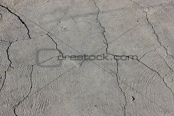 cement wall with crack
