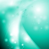 Vector shiny turquoise waves design