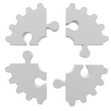 Gear consisting of puzzles