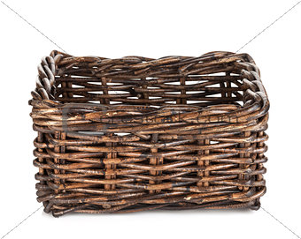 Empty wicker basket