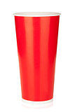 Red disposable cup