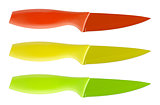 Colorful kitchen knife