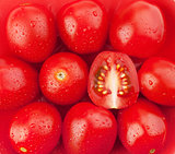 Fresh ripe cherry tomatoes