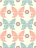 abstract floral butterflies 
