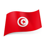 State flag of Tunisia. 