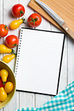 tomatoes with recipe book