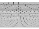 Gray Brick Wall. Concept 3D illustration.