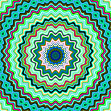 Green and blue colorful kaleidoscopic pattern.