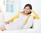 Pregnant Asian Chinese woman 