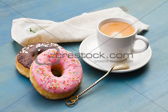 breakfast with donuts