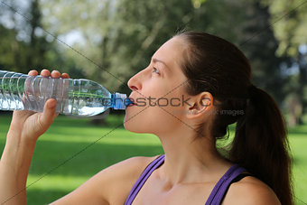 Drinking water after sports