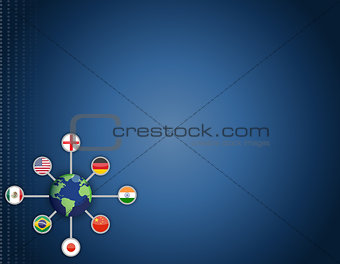 World networking communication background concept
