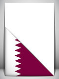 Qatar Country Flag Turning Page