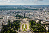 Aerial View on Trocadero and La Defense From the Eiffel Tower, P