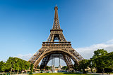 Eiffel Tower and Champ  de Mars in Paris, France