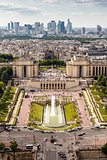 Aerial View on Trocadero and La Defense From the Eiffel Tower, P