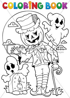 Coloring book Halloween character 9