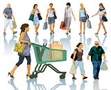 Shopping people