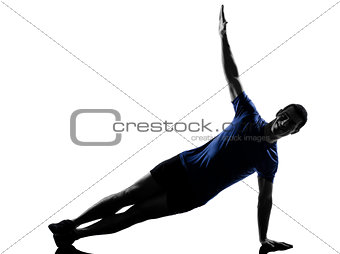 man exercising workout 