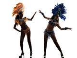 women samba dancer silhouette