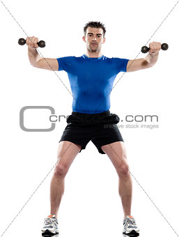 man weight training Worrkout Posture