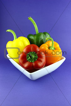 Red, Orange and Yellow sweet pepper 